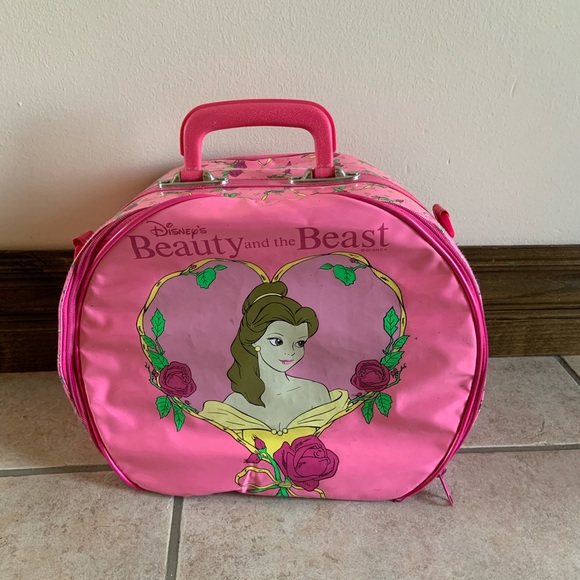 Other - Beauty and the Beast Pink Suitcase